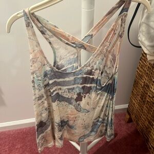 Paint platter tank top that crosses in the back- from Nordstroms